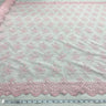 Embroidered Lace Fabric on Polyester Net Mesh