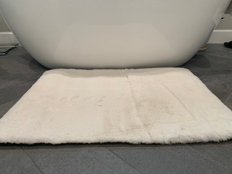 Faux Fur Rug Fabric - Charcoal Gray, 2' X 3' (1 Piece)
