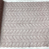Corded Bridal Lace Fabric 54" Polyester Net Mesh