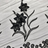 Beaded 3D Floral Lace Mesh