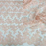 Corded Bridal Lace Embroidered Net Mesh