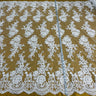 Corded Bridal Lace Fabric 54" Polyester Net Mesh