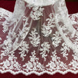 Corded Bridal Lace Fabric 100% Polyester Net Mesh 54"
