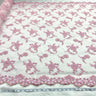 Beaded Lace Fabric Pink Mesh
