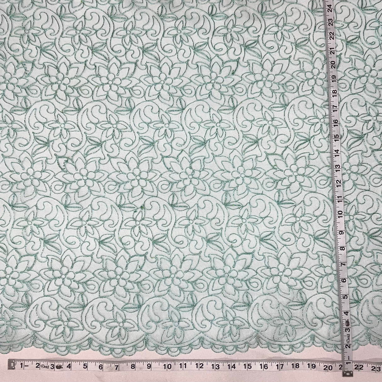 Corded Bridal Lace Fabric 54" Polyester Net Mesh