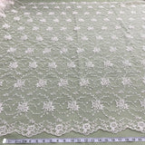 Corded Bridal Lace Fabric 100% Polyester Net Mesh 52"
