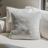 Soft Cozy Fuzzy Faux Fur Pillow - Faux Fur Fabric, Solid, 20" X 20", Black, Charcoal Gray, Offwhite, Silver, Mocha, Rose, Navy, Honey Gold, Teal Blue (1 Piece)