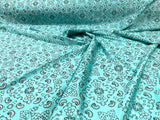 Bandanna Print Nylon Spandex Fabric - Bandanna Print, 58" Width (1 Yard)
