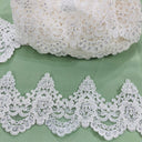 Beaded Corded Lace Trim