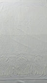 Feather Damask Shiny Sequin Design 4 Way Stretch Mesh Fabric - Iridescent Sequin Embroidered Mesh, 48-50" Width, 36" Length (1 Yard)