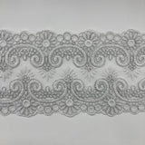 Corded Embroidered Lace Trim