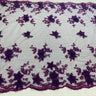 Beaded Floral Lace Trimming 21" Wide