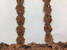 Beaded Corded Lace Trim on Polyester Organza