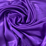 1 Yard Aqua Blue 60" Charmeuse Medium Satin Lining Fabric 100 Percent Polyester