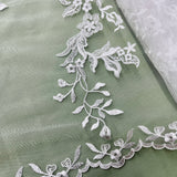 Beaded Corded Bridal Lace Fabric 53" Wide