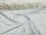 3D Butterfly Metallic Design Polyester Fabric - Metallic Butterfly Embroidery, Mesh Lace, 58" Width (1 Yard)