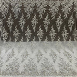 Beaded Sequined Lace Fabric