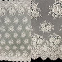 Embroidered Chantilly Lace Black