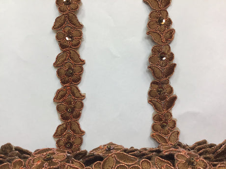 Beaded Corded Lace Trimming