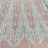 Beaded Corded Bridal Lace Fabric 58" Wide