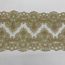 Corded Lace Trimming 6.5" Double Sided Embroidered