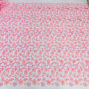 Beaded 3D Floral Lace Fabric 49"