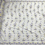 Beaded Lace Fabric Embroidered On 100 Percent Polyester Net Mesh - Yellow, Lilac, Brown/Orange, 54" Width (1 Yard)