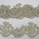 Polyester Corded Lace Trimming 3.5" Wide