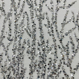 Beaded Sequined Lace Fabric