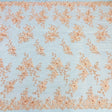 Beaded 3D Floral Lace Fabric