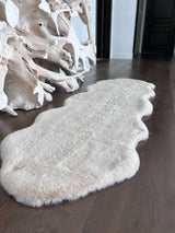Bella Rug Collection Polyester Fabric - Soft Luxurious Modern Rug, Sandy Beige, Slate Silver, Raven Charcoal, 6' 5" x 9' 2", 2' x 6' (1 Piece)