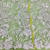 Sequined Corded Bridal Lace