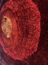 Soft Plush Fluffy Circle Design Polyester Fabric - Shag Area Rug, Circle Design, 7'6" X 10'3" (1 Piece)