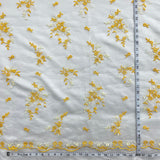 Beaded Lace Fabric on Polyester Net Mesh