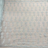 Corded Bridal Lace Fabric - Embroidered Polyester Net Mesh, Approximately 54" Width (1 Yard)