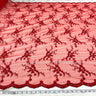 Beaded Lace Fabric on Polyester Net Mesh 54"