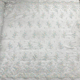 Bridal Lace Fabric Corded Embroidered 54" Wide
