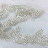 Beaded Corded Lace Trim 3" Polyester Mesh