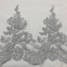 Embroidered Lace Trim Floral Scalloped Edge