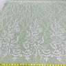 Beaded Lace Fabric on Polyester Net Mesh 56"