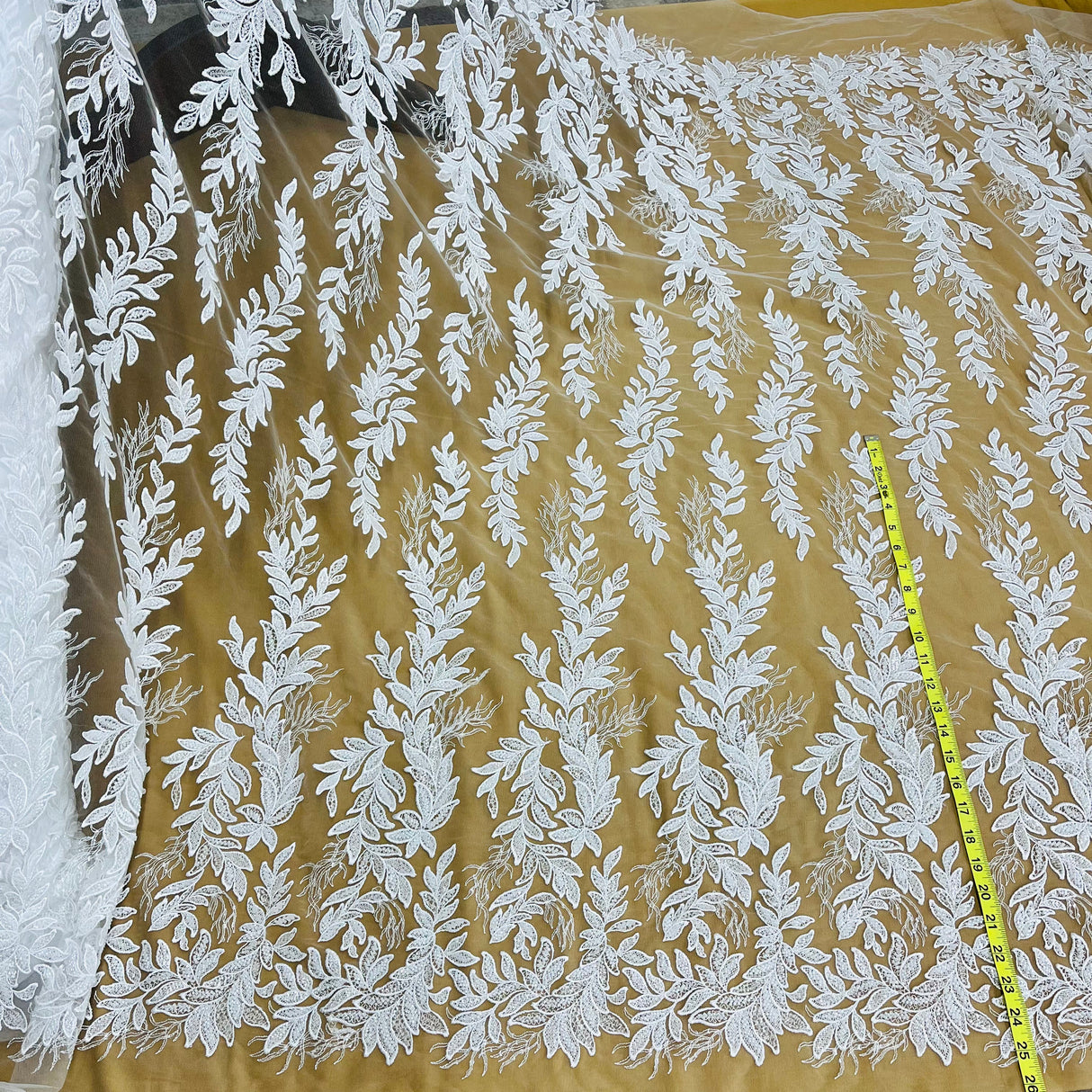 Beaded Embroidered Lace Mesh