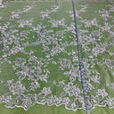 Beaded Corded Bridal Lace Fabric