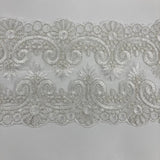 Corded Embroidered Lace Trim