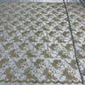 Beaded Corded Lace Fabric on Polyester Net Mesh