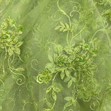 Beaded Lace Fabric Embroidered Mesh