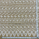 Embroidered Lace Fabric Ivory Mesh