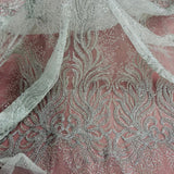 Beaded Sequined Bridal Lace Fabric