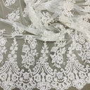 Beaded Corded Lace Fabric 52" Wide