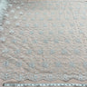 1 Yard - Corded Bridal Lace Fabric Embroidered on 100% Polyester Net Mesh - Ivory - 52"