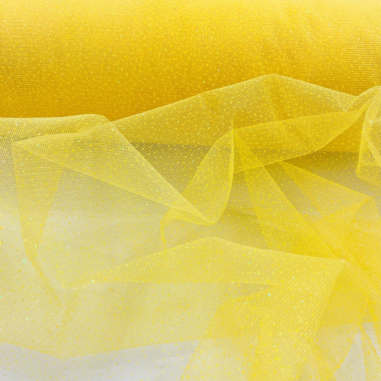 Glitter Mesh Polyester Fabric - Sparkle Net, 60" Width (1 Yard)